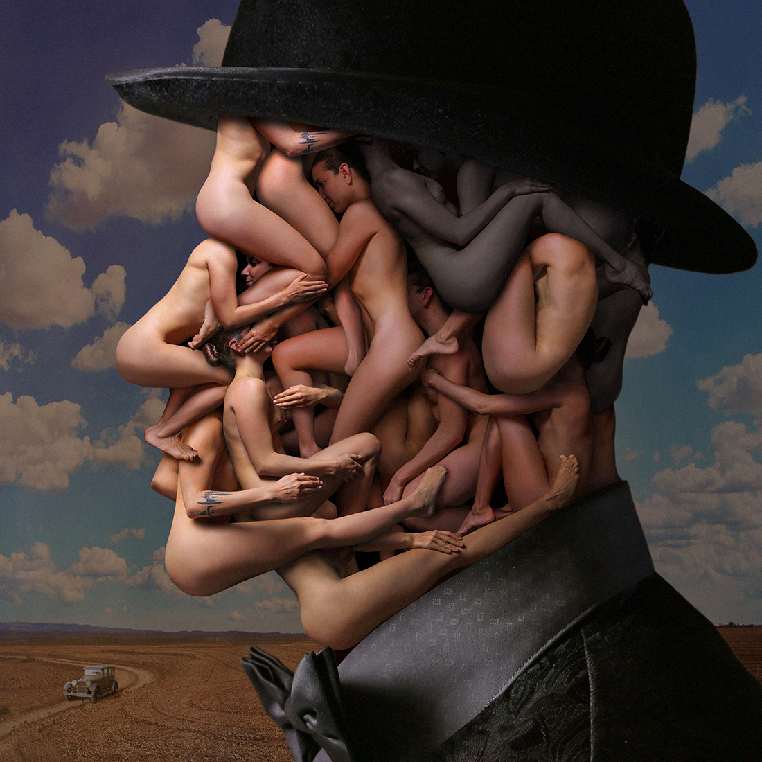 Man in a hat.