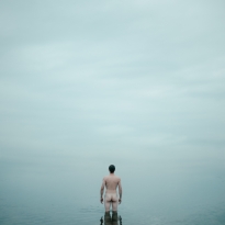 A man in nature